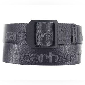 NWT Carhartt WB5768-M Men's XL Black Nylon Webbing Ladder Lock Belt 46" x 1.5"